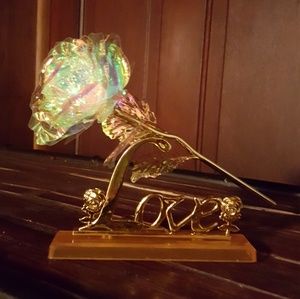 Brightly lite rose with love